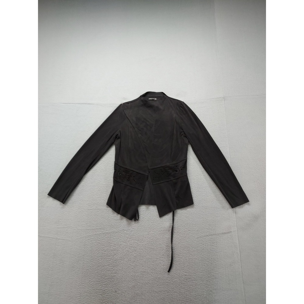 Breal Women Wrap Jacket 38 Black Tie‎ Waist Long Sleeve Slim Fit Career Blazer